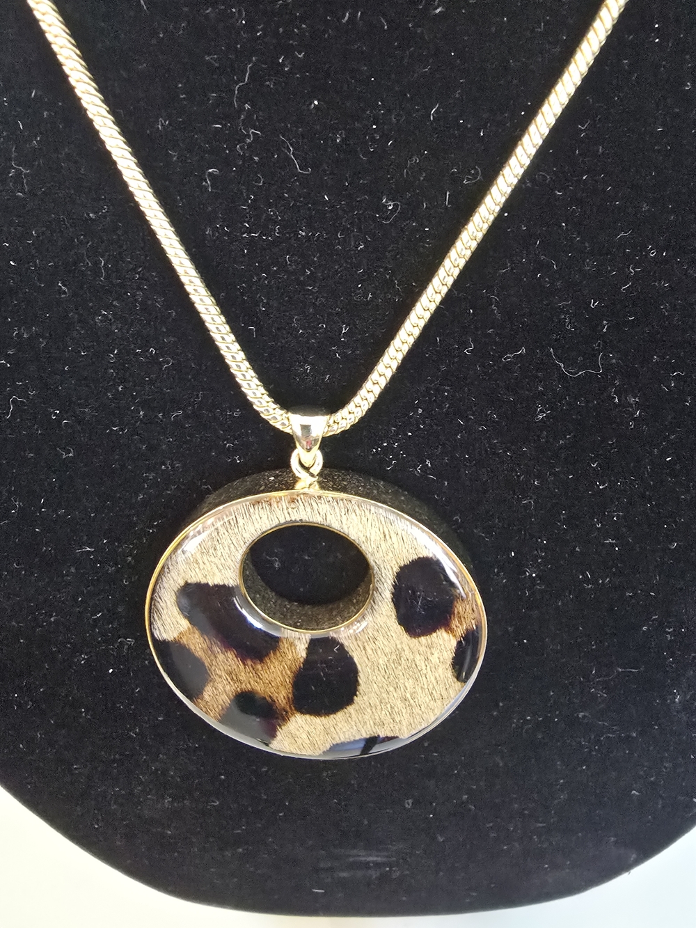 Chico's Gold-Tone Reversible Pendant Necklace and Earrings Set